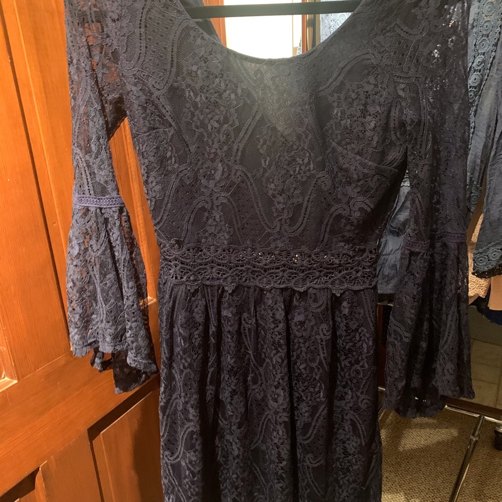 Lace Navy JCPennys Dress Junior Size M